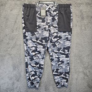 Fabletics The One Jogger Pants Womens‎ Size 3X Gray Camo Performance Active Pant